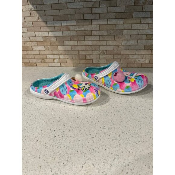 Pixar Fuzzy Fun Clogs for Adults Crocs unicorn fluffy charms - Picture 3 of 4
